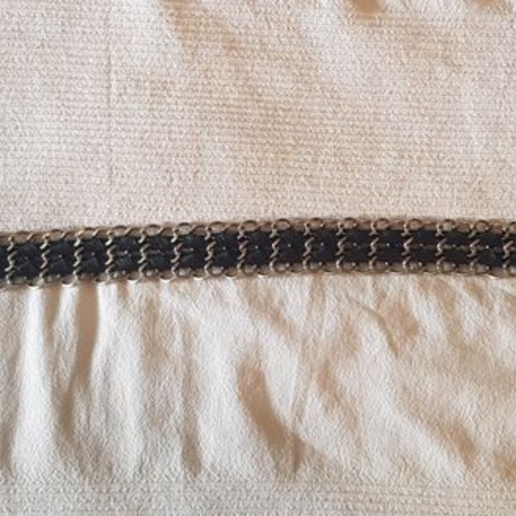 GUESS Silver Chain and Black Leather Belt - Medium - Picture 2 of 8